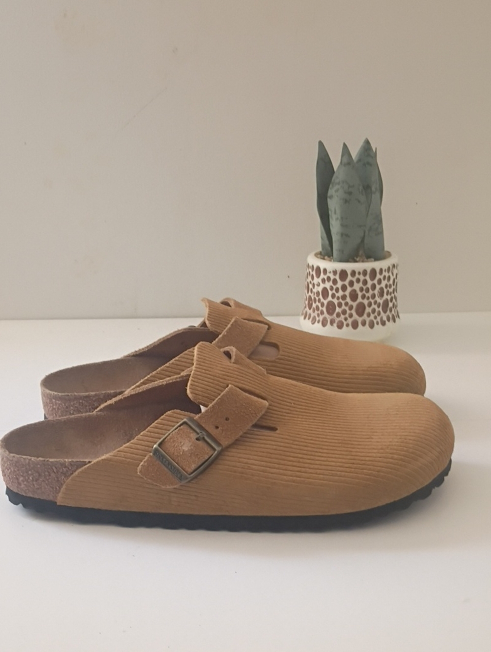 Birkenstock Boston clogs with a textured suede finish 42 Mens 9 - 9.5